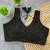 Black pure silk blend blouse