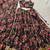 black printed chiffon ethnic lehenga choli with dupatta