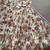 white printed chiffon ethnic lehenga choli with dupatta