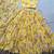 yellow printed chiffon ethnic lehenga choli with dupatta