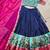 Navy Blue silk blend Zari Chaniya Choli