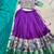 Purple Silk Zari Chaniya Choli