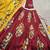 Maroon silk printed chaniya choli