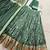 Green silk blend sequin embroidered chaniya choli