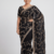 Black Color beads work chiffon saree 