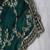 Green Color beads work chiffon saree 