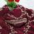 Maroon Color beads work chiffon saree 