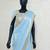 Sky Blue Color Embroidery And sequence work chiffon saree