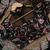 Black Color Embroidery and sequence work satin Saree