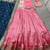 light pink jacquard silk chaniya choli with zari work