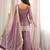 Dusty pink embroidered frendy silk kurta palazzo set with elegant dupatta for festive wear