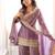 Dusty pink embroidered frendy silk kurta palazzo set with elegant dupatta for festive wear