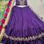 vichitra silk blend purple chaniya choli with sequins & thread embroidery