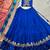 blue vichitra silk chaniya choli with sequins & thread embroidery