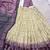 olive silk lehenga with mauve printed dupatta