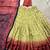 Multicolor printed vichitra silk blend lehenga with choli and dupatta