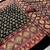 Black Color Printed And Mirror Work satin Saree