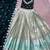 Green sequins zari weaving chaniya choli