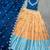Orange sequins zari weaving chaniya choli
