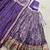Purple silk sequin embroidered chaniya choli