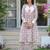 Floral Hand Block Printed A-Line Kurta Set