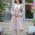 Floral Hand Block Printed A-Line Kurta Set