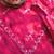 Pink Color beads work chiffon saree