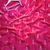 Pink Color beads work chiffon saree