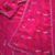 Pink Color beads work chiffon saree