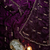 Purple Color beads work chiffon saree
