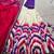 off white tussar  silk tie-dye print chaniya choli lace touch-up
