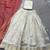 off white zari weaving jacquard silk lehenga choli