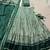 green tussar  silk lehenga choli with kalamkari print