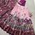 pink tussar  silk chaniya choli with kalamkari print