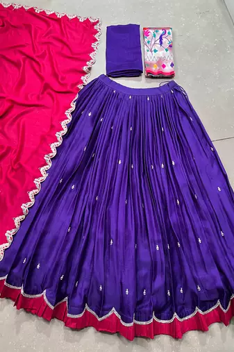 Graceful Naysha Lehenga Choli with Intricate Sequins 