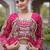 women laheriya print navratri lehenga choli with patchework set for women-full stitched free size