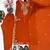 Orange Embroidery And Thread Work Silk Blend Salwar Suit