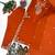 Orange Embroidery And Thread Work Silk Blend Salwar Suit