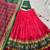 red tussar  silk lehenga with gota patti print