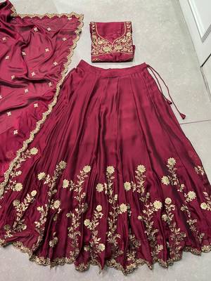 Designer Rangoli Silk Embroidery Work Chaniya Choli Set 6