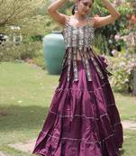 women cotton navratri lehenga choli with gota patti & lace work set for women-full stitched free size