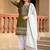 Olive Embroidery mirror And Sequance Work Silk Blend Salwar Suit