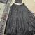 Black Vichitra Silk Thread Work Lehenga with Scalloped Border Dupatta