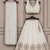 Off white embroidered girls lehenga choli set in fandy silk with khatli beads work for wedding