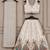 White embroidered girls lehenga choli set in art silk with tawil net dupatta for wedding