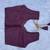 Kid's embroidered lehenga choli set in chocolate silk with beads work for wedding