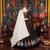 BLACK COLOR ROMAN SILK READYMADE NAVRATRI LEHENGA CHOLI L SIZE