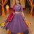 PURPLE ROMAN silk blend READYMADE NAVRATRI LEHENGA CHOLI