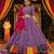 PURPLE ROMAN silk blend READYMADE NAVRATRI LEHENGA CHOLI