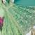 Sea green fendy silk embroidered stitched kurta set